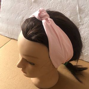 Pink Headband Puff Knotted Soft Boho NWOT